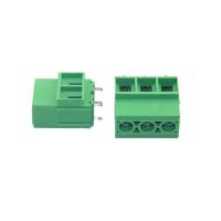 Terminal de vis de bâti de carte PCB de 3 Polonais HQ135T-10.16mm électrique