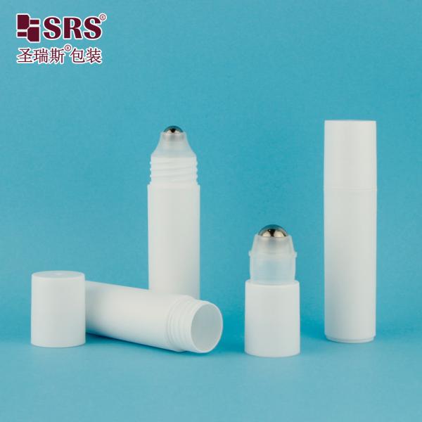 20ml White Plastic Roll On Bottle RPP Series For Essential Oils