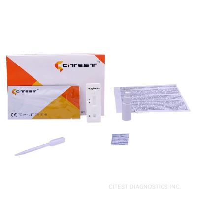 Teste rápido do anticorpo dos piloros do H., immunoassay cromatográfico, sangue inteiro, soro, ou plasma
