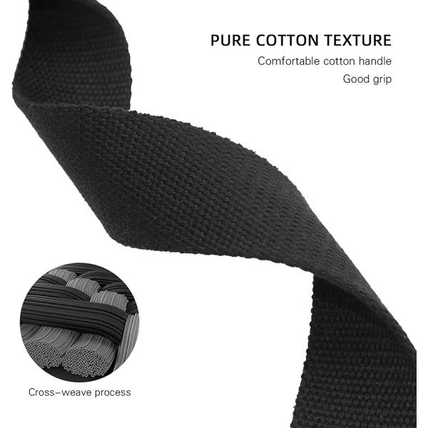 Width 1.5inch Cotton Lifting Straps Pull Up Resistance Bar Kit