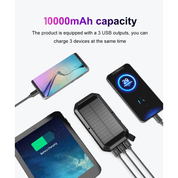 Portable Charger Power Bank Lithium Portable Power Station Solar Mobile Power Supply