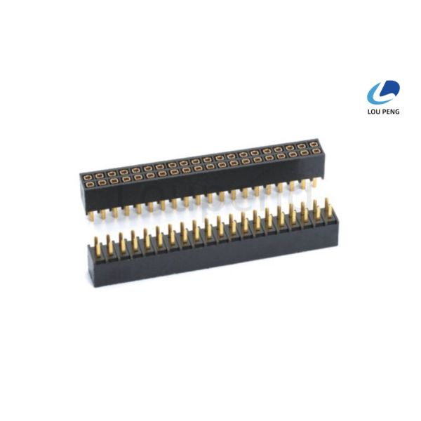 PA6T Standard Female Pin Header Connector Featuring 1.5 Amps Current Rating Ensuring Connection in Electronic Assemblies