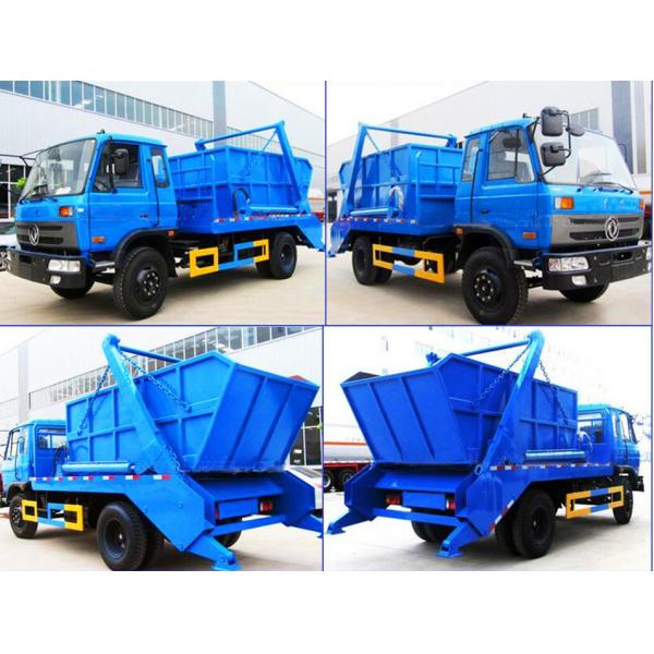 2 Axles 8 - 10cbm Waste Compactor Truck , 6 Wheels Garbage Collection Truck