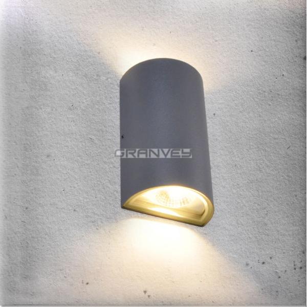 2x5W COB Up Down Exterior Wall Sconces , Buildings LED Outside Wall Lights No Humming