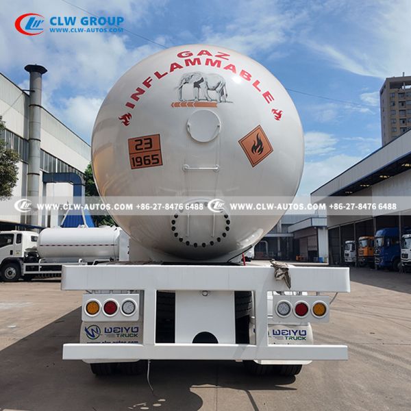 Tri-Axle 60m³ LPG Tanker Trailer with Q345R Steel Tank and USA CORKEN Pump for Bulk Gas Distribution
