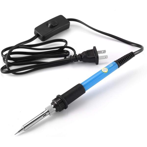 900M-T Tips 215cm Handle 60W Electric Soldering Iron UK Plug