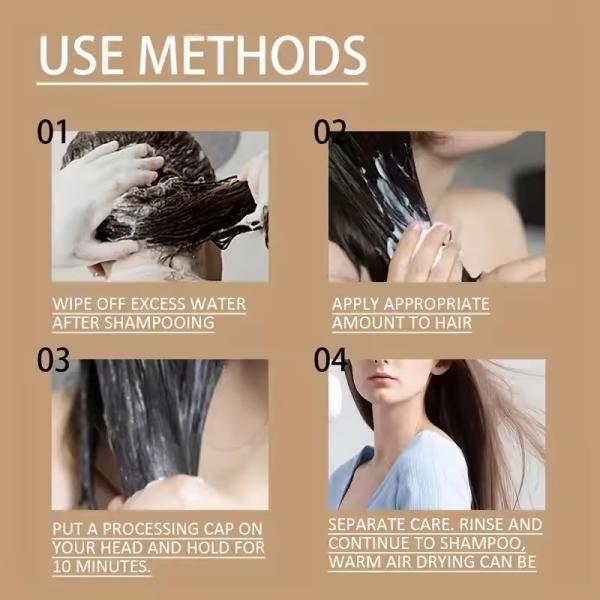 Maciço Nutritivo Mel Reparação Máscara de cabelo Melhora de cabelo seco Máscara de beleza OEM ODM