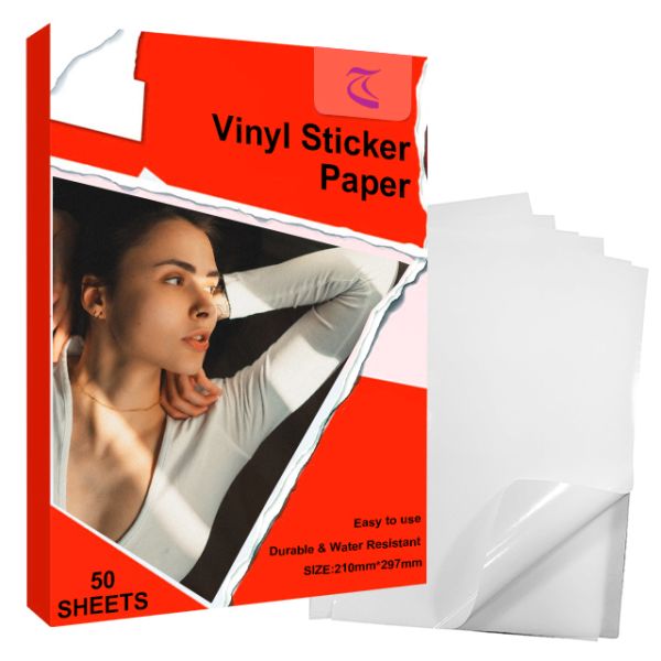 Clear PET A4 Label Stickers - Waterproof Oil-Proof Labels / Glass and Plastic Labeling