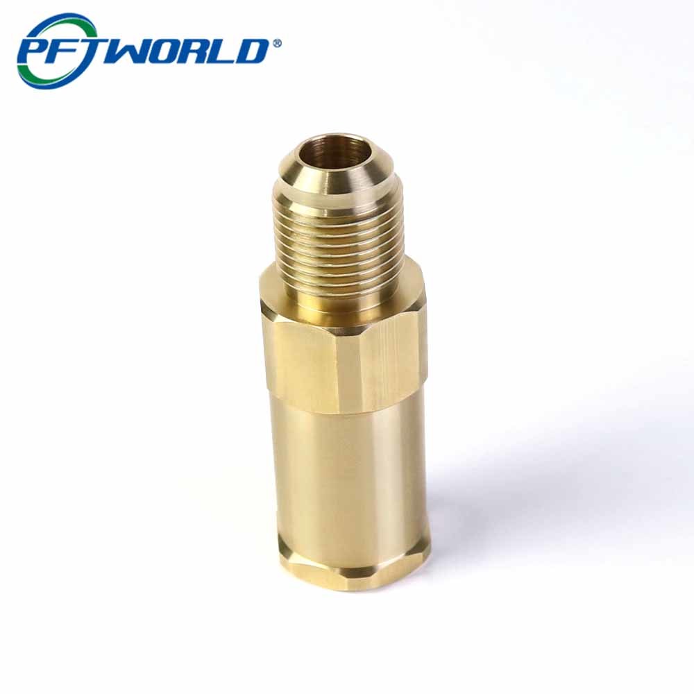 Custom CNC Turned Brass Hose Fittings H59 Flare Barb Adapters