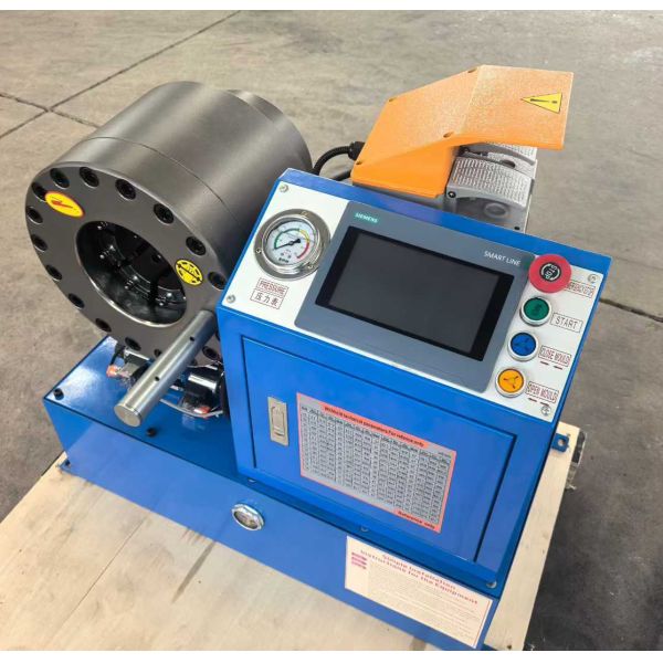 6-51mm Hydraulic Hose Crimping Machine with PLC Control System and 10 Interchangeable Dies for Versatile Crimping