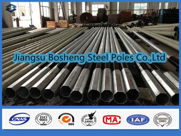 9m 30ft Hot Dip Galvanized and Bitumen Painted 69kv Electric Steel Pole
