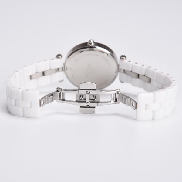 Prenda impermeable de cerámica del reloj del cuarzo del cristal de zafiro con China/Japón Movt