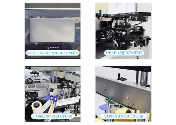 200kg 1.5KW Square Bottle Wrap Around Labeling Machine PLC Control