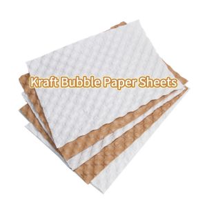 White Kraft Free Printable Bubble Sheet 30cm Biodegradable Bubble Wrap And Brown