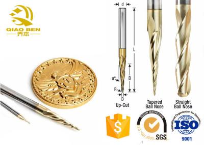 High Efficiency Tapered End Mill Cutter  Cnc Compression Bit Sharp Edge Design