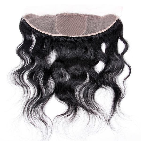 Onda 13 do corpo do fechamento do laço do cabelo 13x4 do Virgin pelo cabelo humano frontal de 4 laços