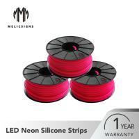 50 diodo emissor de luz Flex Strip de néon de Rose Red 5050 SMD da espessura do medidor 12mm