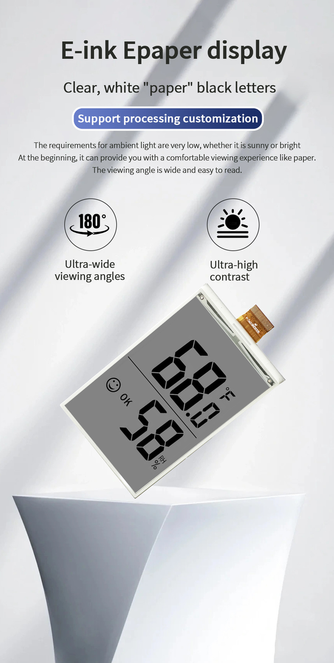 E Ink Display Electronic Label Paper 3,52 дюйма Гибкая AM EPD