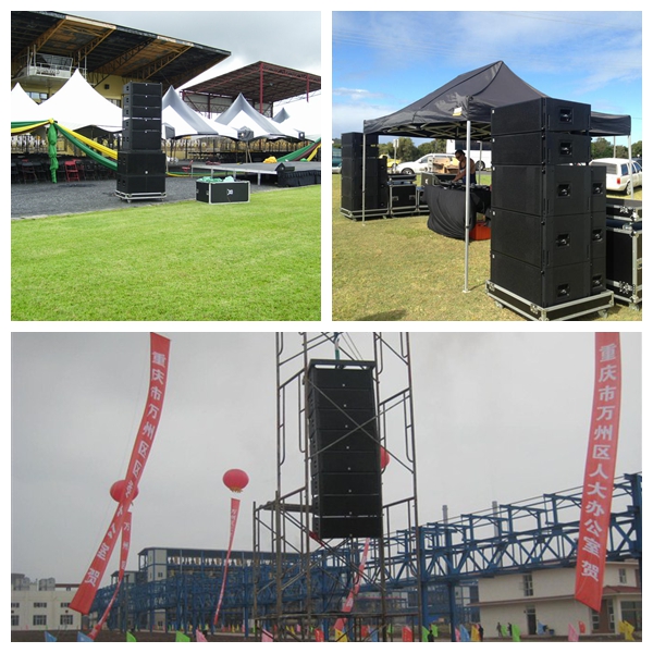 Church Sound System Speaker Line Array Dual 10 Inch Birch Plywood