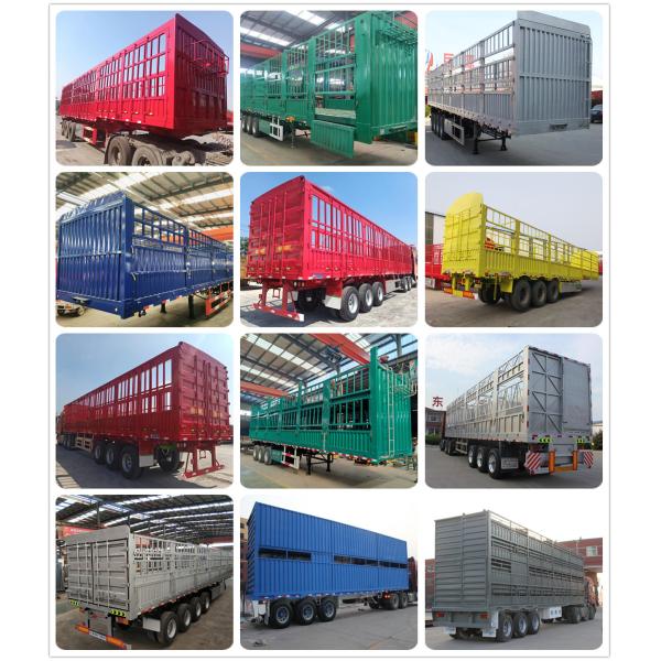 Fence Semi Truck Trailer Cargo Carrier Trailers Livestock Poultry Transport Semi Trailer