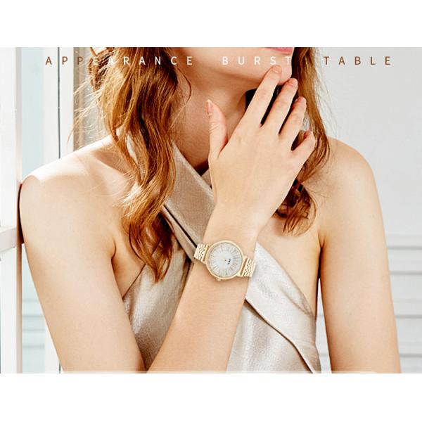 IP gold plating Ladies Waterproof Wristwatch Womens Fashion Watch