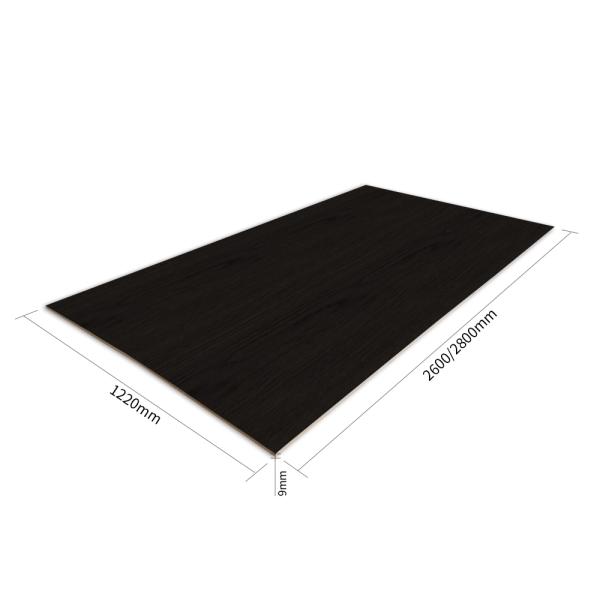 Огнезащитный Pvc доски пены 1.22m x 2.8m черный для дизайна Hall