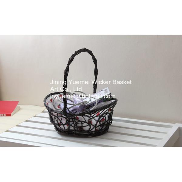 2016 wicker storage basket with handle linder