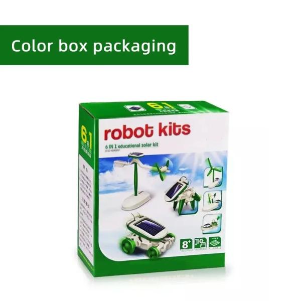 Educative Creative 6 In 1 Diy Robot Toy Kids Science Kit Toys 160g
