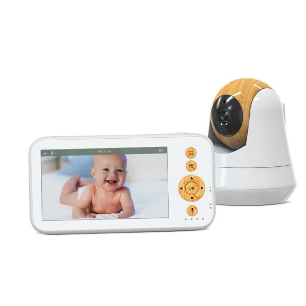 5.5 Inch HD Video Baby Monitor with Night Vision and 5000mAh Battery