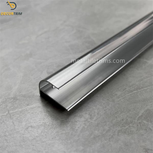 Round External Corner Metal Edge Trim Aluminum Tile Transition Strip