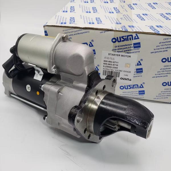 600-863-5711 moteur de démarreur automatique 600-863-5710 0-23000-3344 pour KOMATSU WA380 WA430