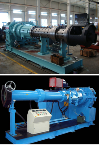 rubber fender cold feed pin type extruder machine