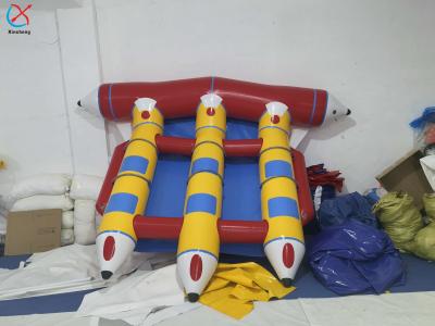 Manufacturer Inflatable Banana Boat Towables Flying Float Banana Water Games