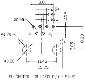 SI-60002-F RJ45 модульный Jack, разъем LPJ0012CNL 10/100Base-T 8Pin