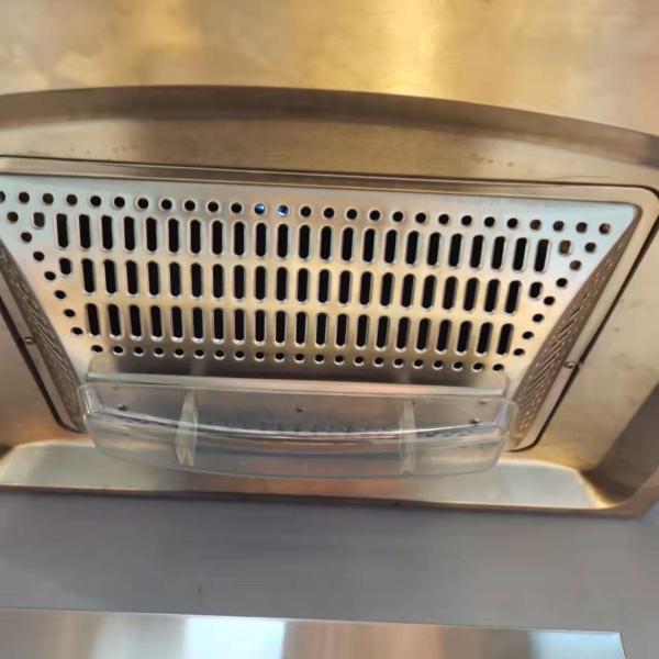 Electric Arc Glass Chimney Hood Stainless Steel Housing App Controlled Kitchen Range Hood