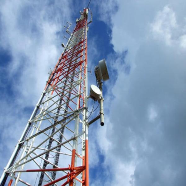 5G Signal Microwave WIFI 4 Legged Angle Steel Tower Hot Dip Galvanized