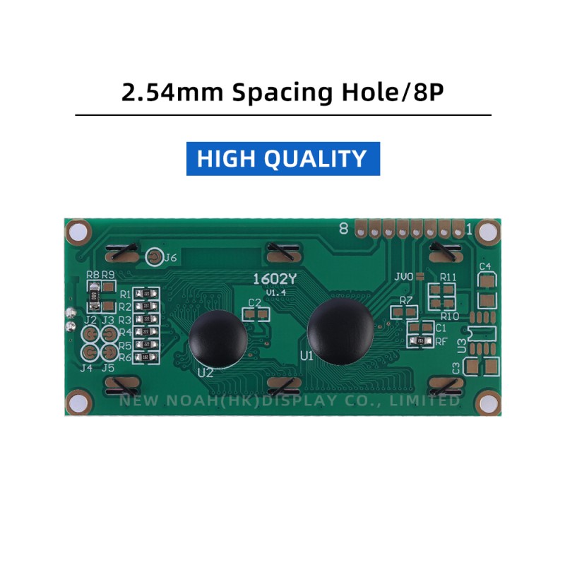 European BTN Black Film 1602Y Serial Port LCD Module Multiple Word Libraries AIP31068 Character Screen
