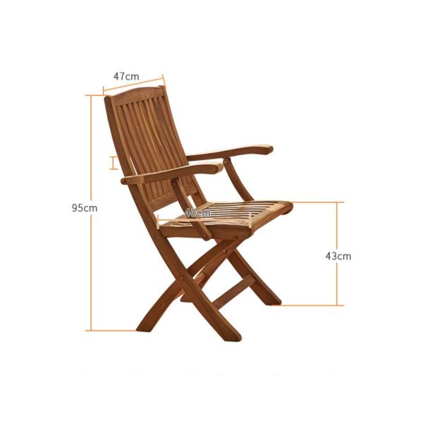 Outdoor Teak Patio Table And Chairs For Dining / Coffee Time