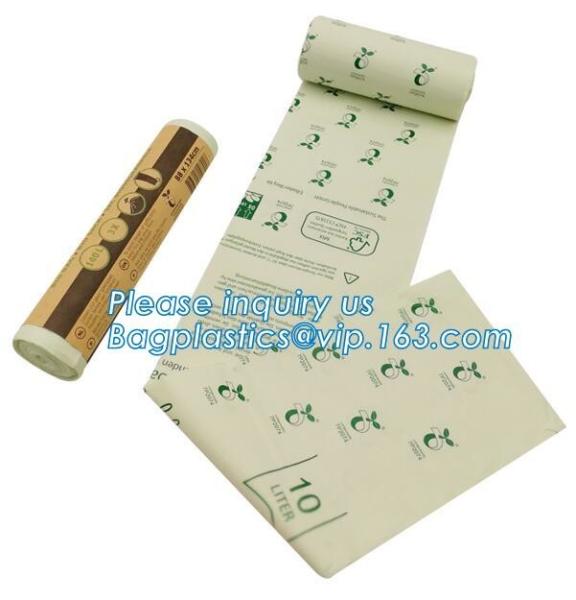 100% Compostable Vest Carrier Plastic Biodegradable Shopping Bag With EN13432 Certificated, Compostable Bags For Superma