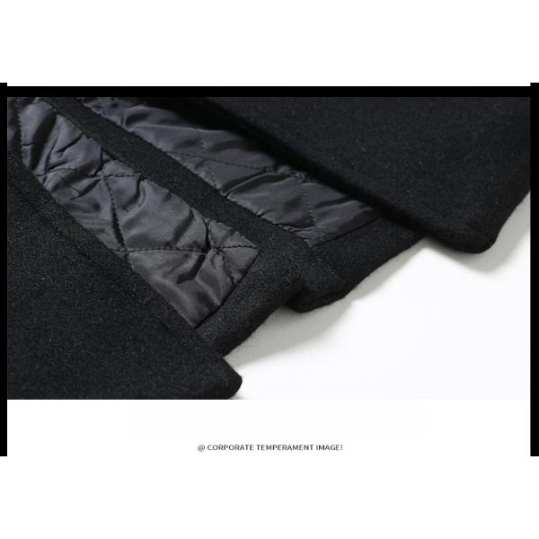 Seguridad de la propiedad trabajo uniforme 100% de algodón de aviación capitán negro abrigo de lana para hombres