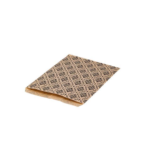 Recycle Compostable Kraft Paper Packing Bags Sustainable For Fast Restaurant