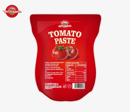 Sachet Tomato Paste 50g 56g 70g Stand Up Sachet Tomato Paste Wholesale No Additive 100 Purity For Cook