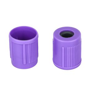 Closed/Open Butyl Rubber Stopper PET Material Blood Collection Tube Cap for 13MM,16MM Models