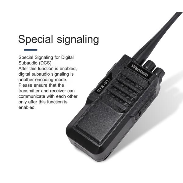 GTS812 Walkie-Talkie Long Distance Communication Lightweight Design 2-15km Range 210g