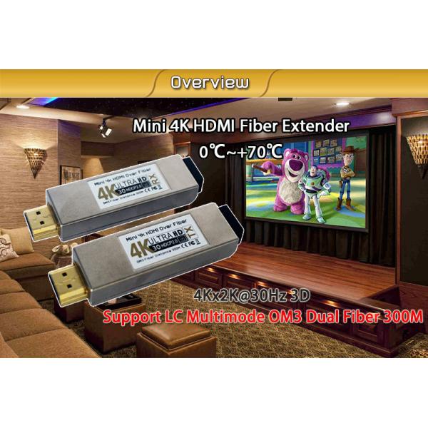 10ГХз 4К кс 2К 30фпс мини Хдми над конвертером наполнителя оптического волокна до 300м