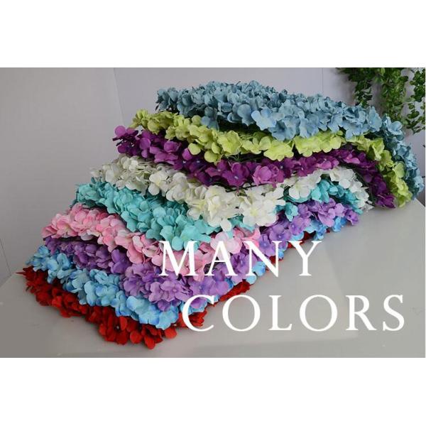 UVG wall decoration flower backdrop in fake hydrangea petals for wedding backdrop ideas