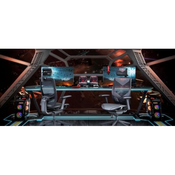 Breathable Swivel Gaming Chair GT 4D Arms Black PA Plastic Mesh