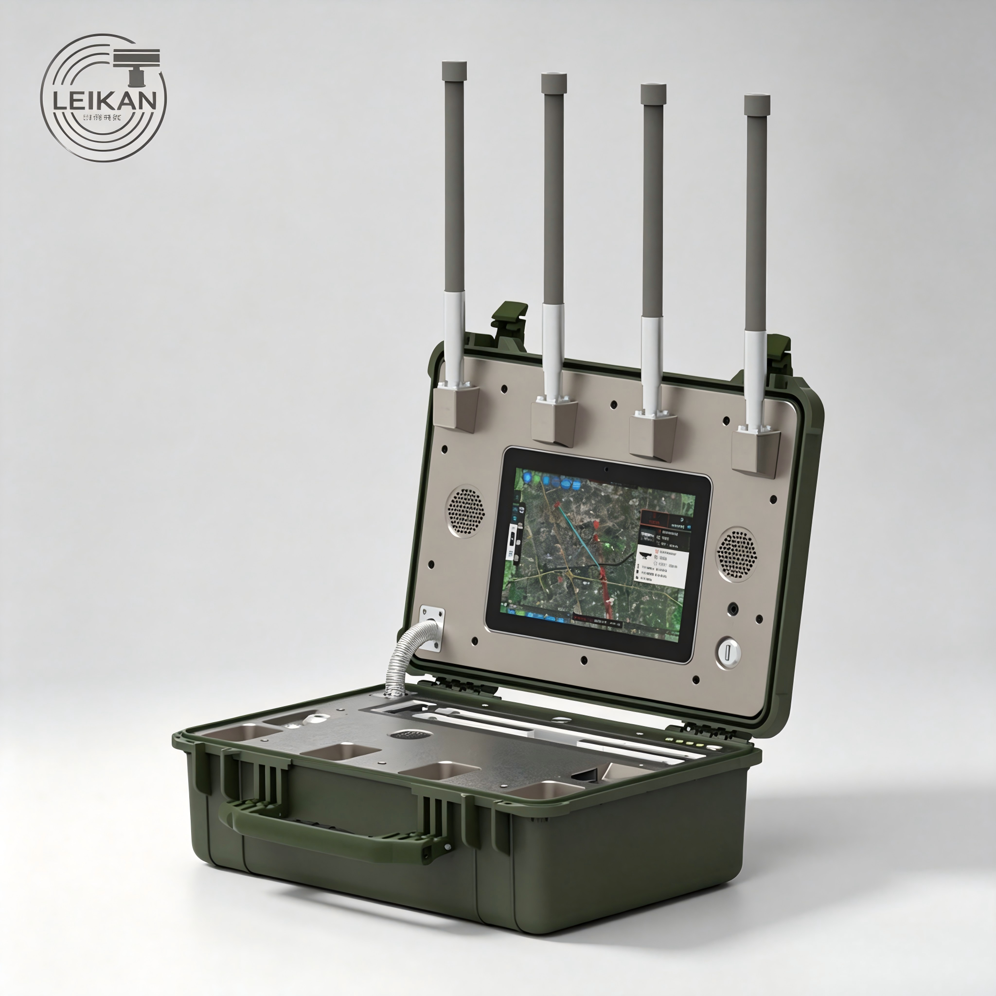 Full Band 16H Long Standby 360 Sound-Light Alarm Portable Carry Case Water