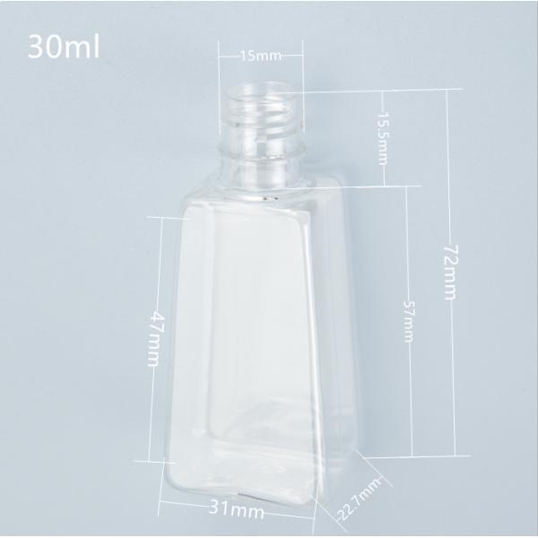 бутылка геля дезинфицирующего средства руки ЛЮБИМЦА 30ml небольшая противобактериологическая с гелем силикона трапецоидальным
