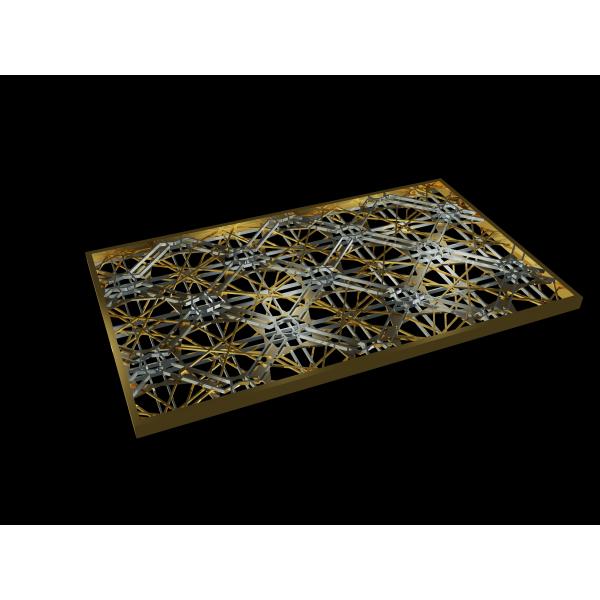 Stainless Steel Metal Laser Cutting Screen For Luxury Hotel Lobby
